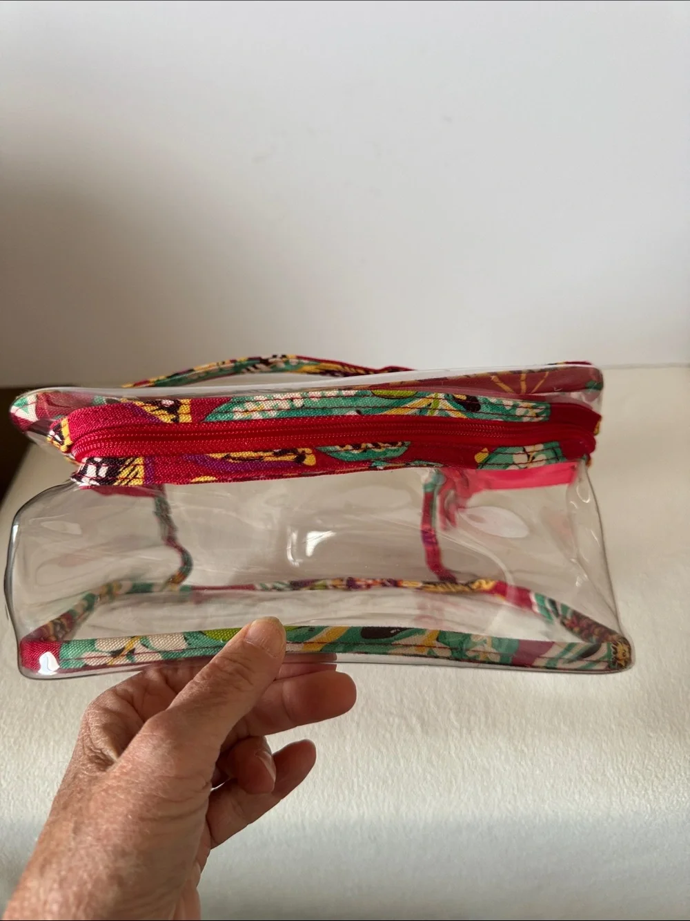 Vera Bradley clear cosmetic bag